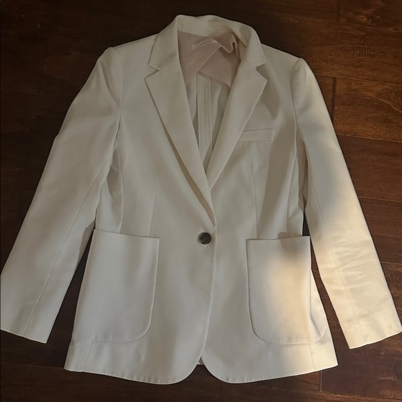 Anine Bing Schoolboy white ivory blazer Size Small Petite - Picture 5 of 7
